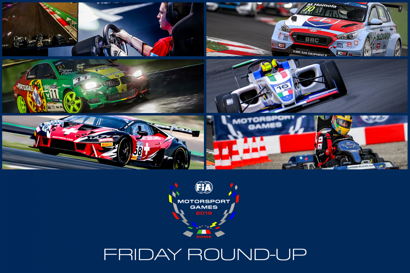 First track action kicks off 2019 FIA Motorsport Games at Vallelunga