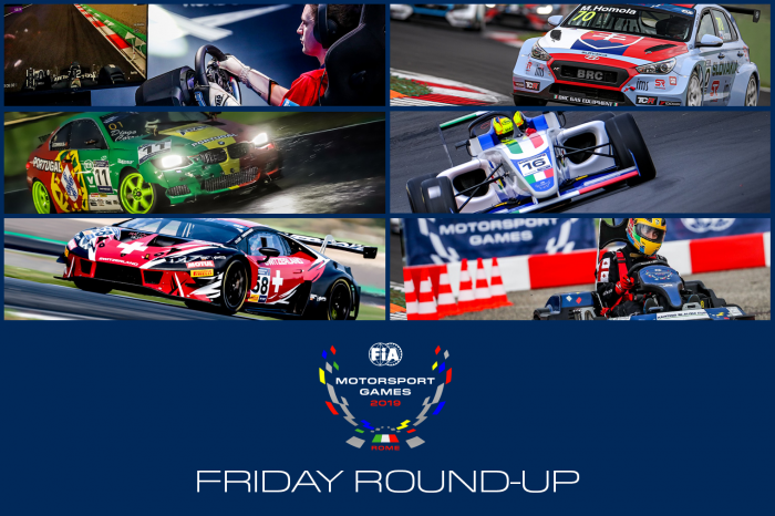 Le prime prove aprono i FIA Motorsport Games 2019 a Vallelunga