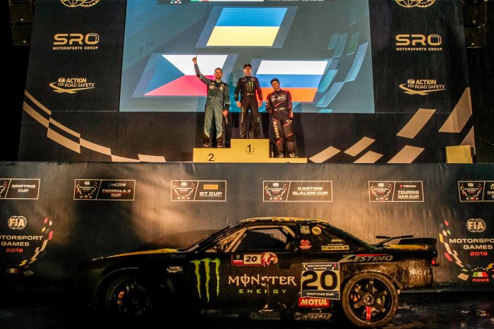 Illyuk (Ucraina) vince la prima medaglia della storia dei FIA Motorsport Games in Drifting Cup