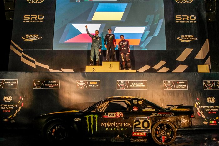 Illyuk (Ucraina) vince la prima medaglia della storia dei FIA Motorsport Games in Drifting Cup