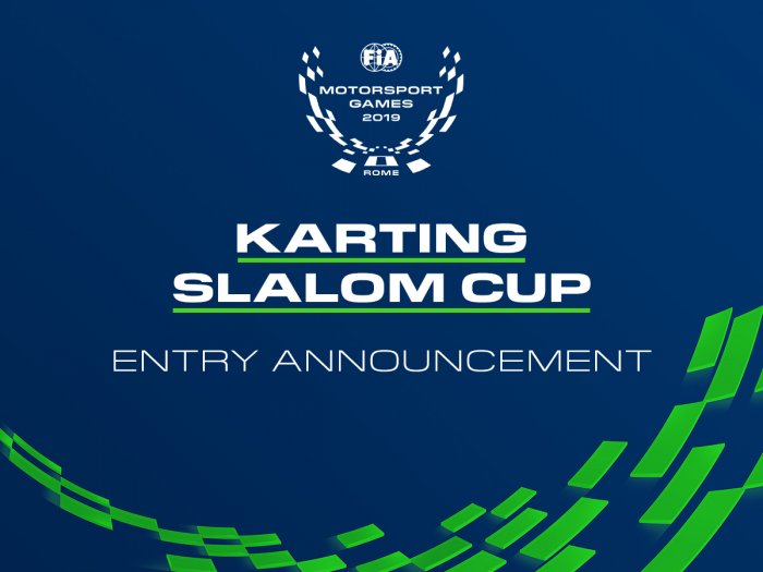 Il Karting Slalom Cup attrae un forte schieramento iniziale per i FIA Motorsport Games