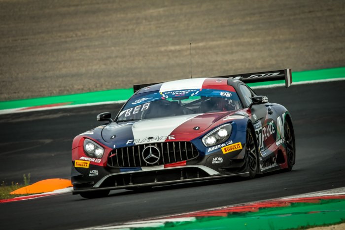 Team France al vertice nel primo turno di prove libere della GT Cup che ha inaugurato i FIA Motorsport Games a Vallelunga