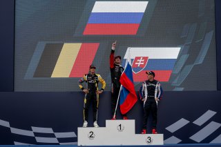 #14 RUSSIA RUS Klim GAVRILOV Audi RS 3 LMS (SEQ) Team Russia, #16 BELGIUM BEL Gilles MAGNUS Audi RS 3 LMS (SEQ) RACB National Team, #70 SLOVAKIA SVK Mat'o HOMOLA Hyundai i30 N TCR BRC Racing Team, Podium, Race 2
 | SRO / Kevin Pecks-1VIER