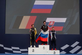 #14 RUSSIA RUS Klim GAVRILOV Audi RS 3 LMS (SEQ) Team Russia, #16 BELGIUM BEL Gilles MAGNUS Audi RS 3 LMS (SEQ) RACB National Team, #70 SLOVAKIA SVK Mat'o HOMOLA Hyundai i30 N TCR BRC Racing Team, Podium, Race 2
 | SRO / Kevin Pecks-1VIER