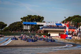 #105 - Peru - Andres Cardenas - KR - IAME - MG, #110 - Brazil - Gabriel Koenigkan - KR - IAME - MG, #126 - Israel - Yam Pinto - KR - IAME - MG, #130 - Slovenia - Aleksandar Bogunovic - KR - IAME - MG, Karting Sprint Junior
 | SRO / Kevin Pecks