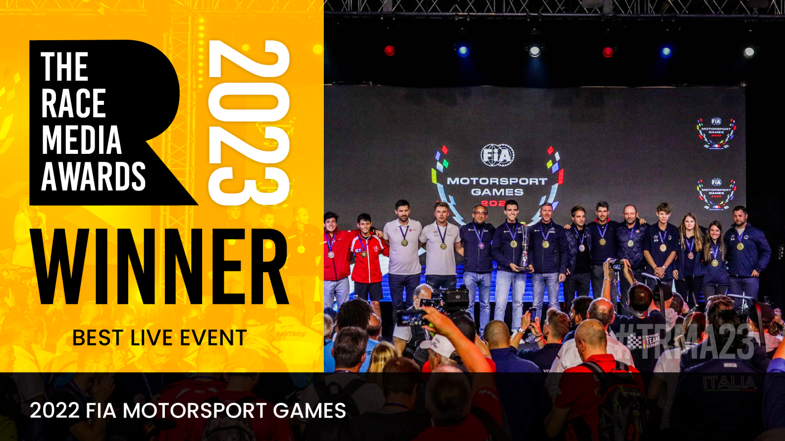 FIA Motorsport Games 2022 wins “Best Live Event” at The Race Media Awards